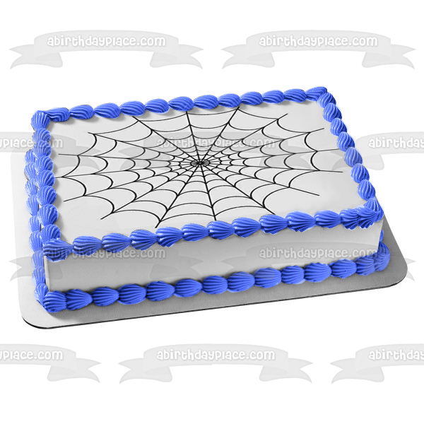 Adorno comestible para tarta de Halloween con telaraña, imagen ABPID50323 