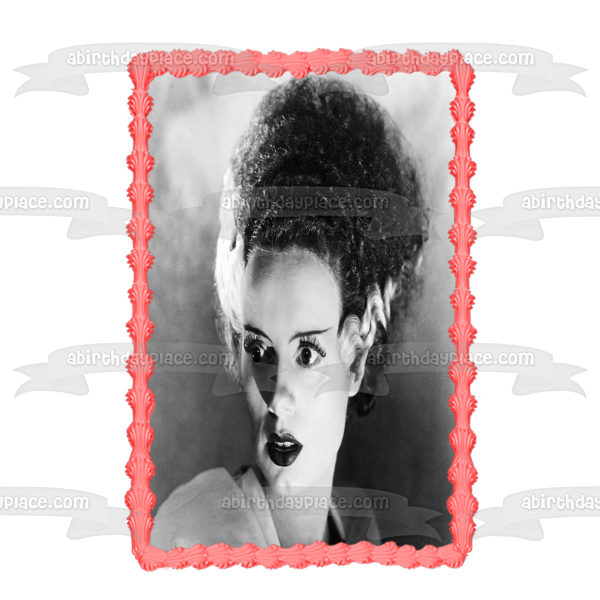 La novia de Frankenstein 1935 Mary Shelley Boris Karloff Elsa Lanchester Imagen comestible para tarta ABPID50334