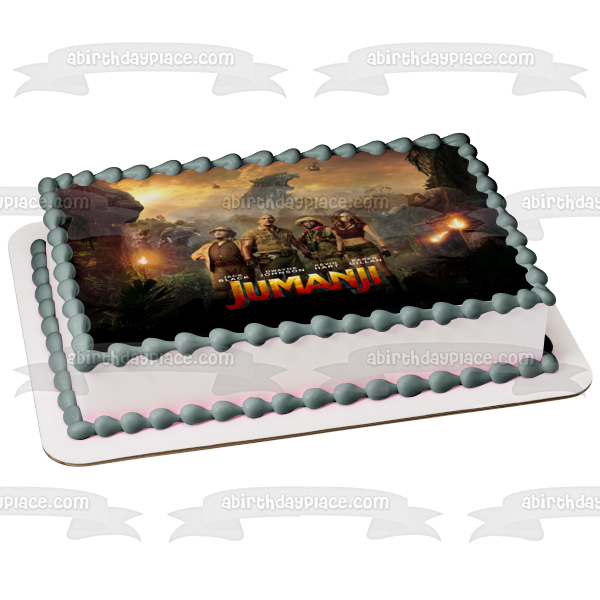 Póster de la película Jumanji, decoración comestible para tarta, imagen ABPID50491 