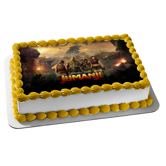 Póster de la película Jumanji, decoración comestible para tarta, imagen ABPID50491 