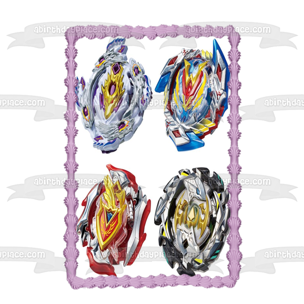 Beyblade Burst Aquiles Takaratomy Takara Tomy Adorno comestible para tarta Imagen ABPID50511 