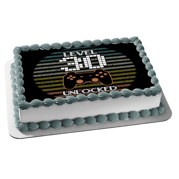 Level Up Gaming Birthday Party Customizeable Age Edible Cupcake Topper – A  Birthday Place