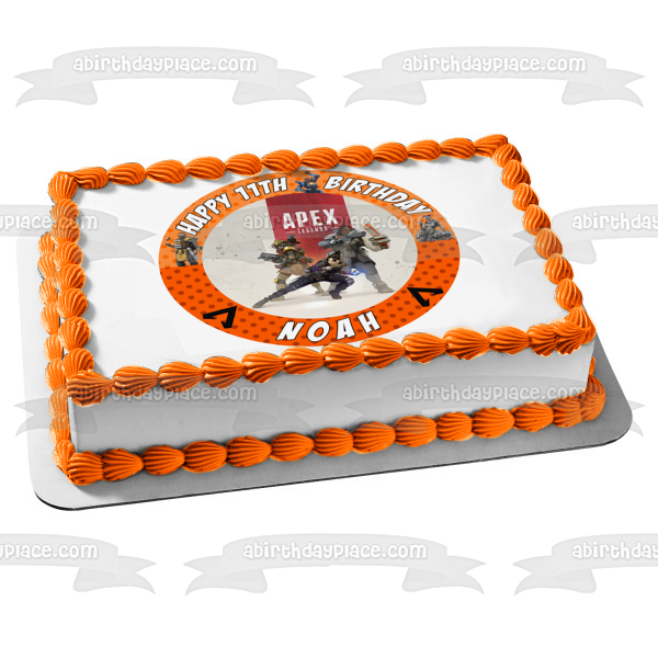 Apex Legends Battle Royale Personalizable Edible Cake Topper Image ABPID50528