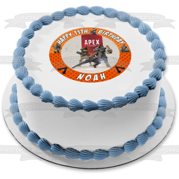 Apex Legends Battle Royale Personalizable Edible Cake Topper Image ABPID50528