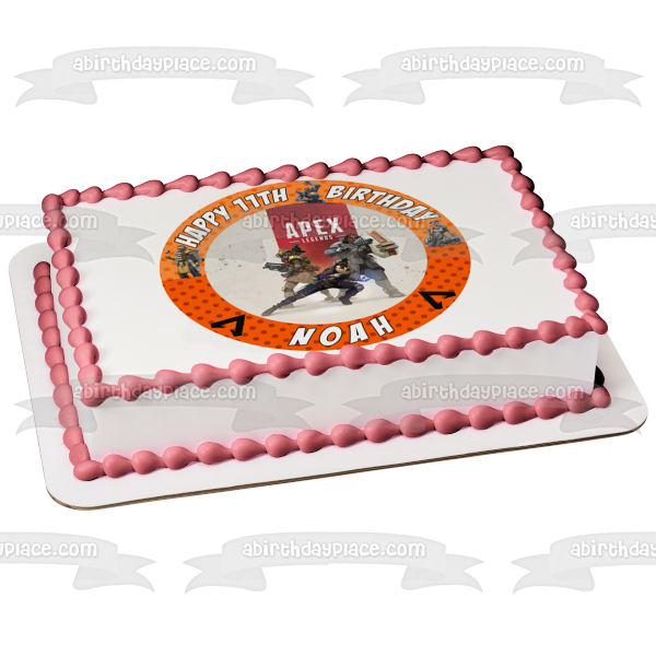 Apex Legends Battle Royale Personalizable Edible Cake Topper Image ABPID50528