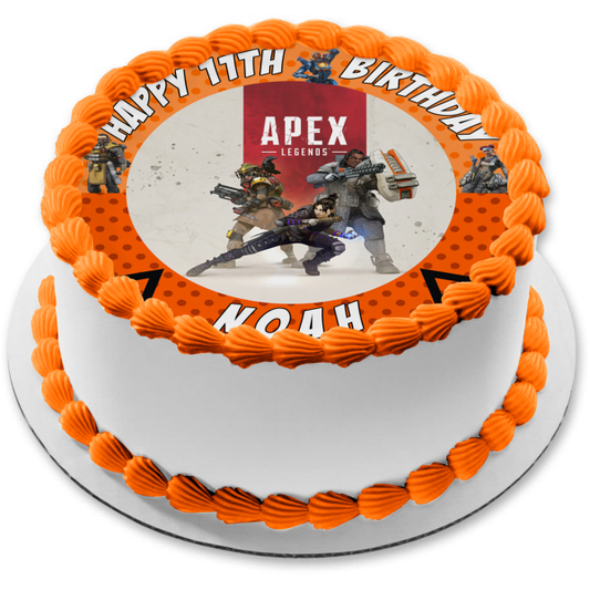 Apex Legends Battle Royale Personalizable Edible Cake Topper Image ABPID50528