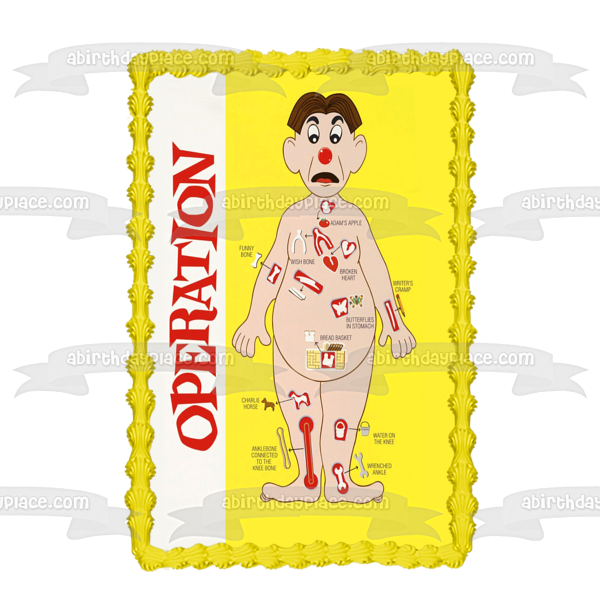 Operación Juego Mattel Edible Cake Topper Imagen ABPID50391 