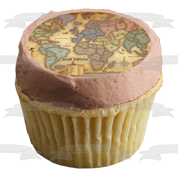 Risk Game Board Map Countries Classic Game Family Game Night Edible Cake Topper Image ABPID50394