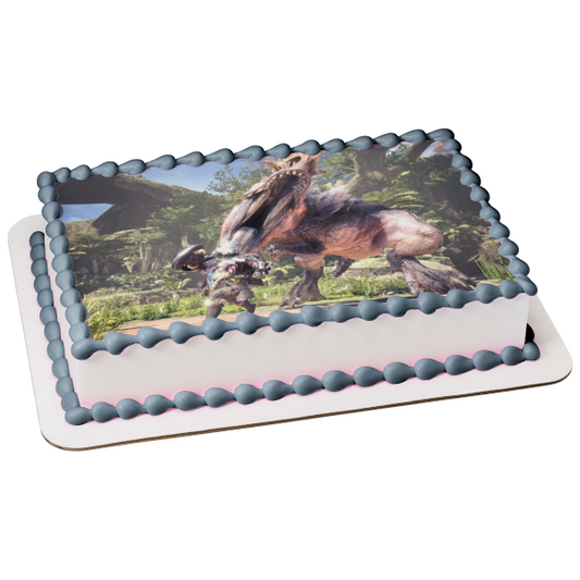 Imagen comestible para tarta de Monster Hunter Strategic Retreat ABPID50729 