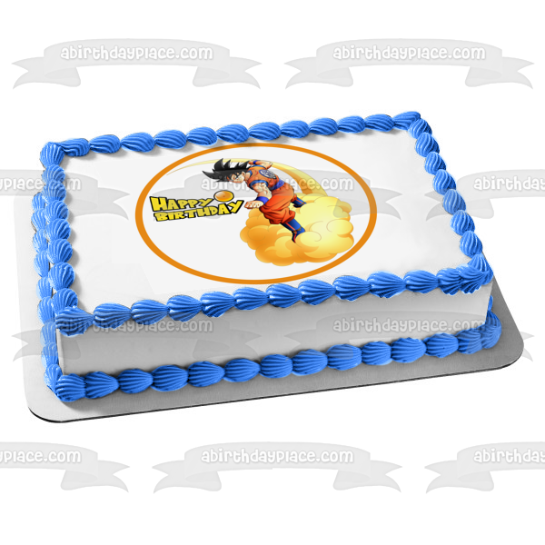 Decoración para tarta comestible redonda Dragon Ball Z Kakarot Imagen ABPID50733 