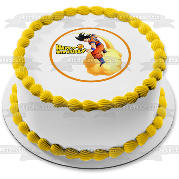 Decoración para tarta comestible redonda Dragon Ball Z Kakarot Imagen ABPID50733 