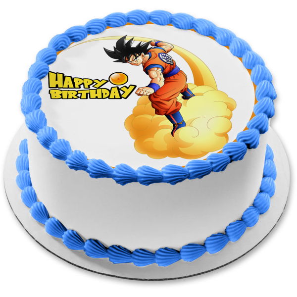 Decoración para tarta comestible redonda Dragon Ball Z Kakarot Imagen ABPID50733 