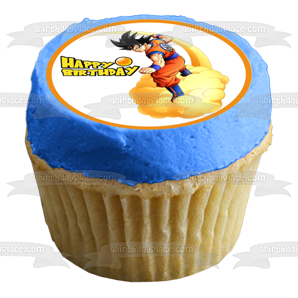 Decoración para tarta comestible redonda Dragon Ball Z Kakarot Imagen ABPID50733 