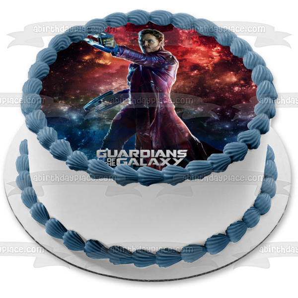 Imagen de decoración comestible para tarta con láser Starlord de Guardianes de la Galaxia ABPID00024 