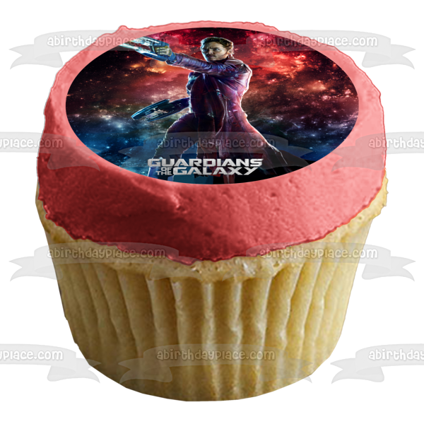 Imagen de decoración comestible para tarta con láser Starlord de Guardianes de la Galaxia ABPID00024 