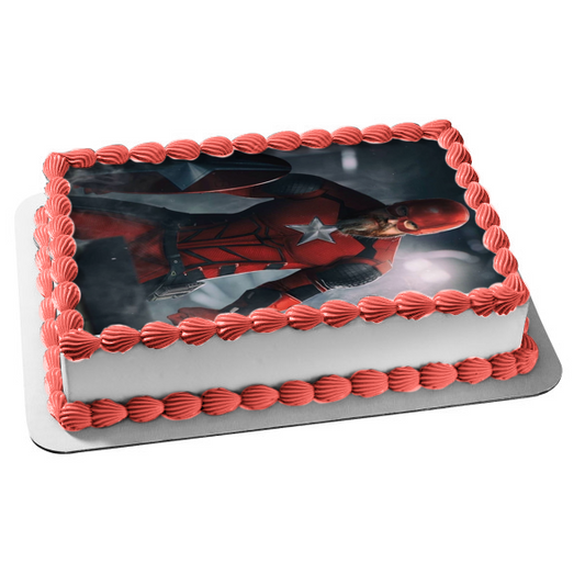 Decoración comestible para tarta con diseño de superhéroe de la viuda negra, David Harbour, Red Guardian, imagen ABPID50765 