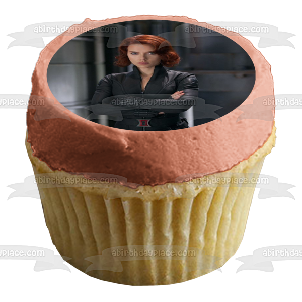 Imagen comestible para tarta de superhéroe de los Vengadores de la Viuda Negra, Natasha Romanoff, ABPID50768 