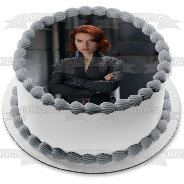 Imagen comestible para tarta de superhéroe de los Vengadores de la Viuda Negra, Natasha Romanoff, ABPID50768 