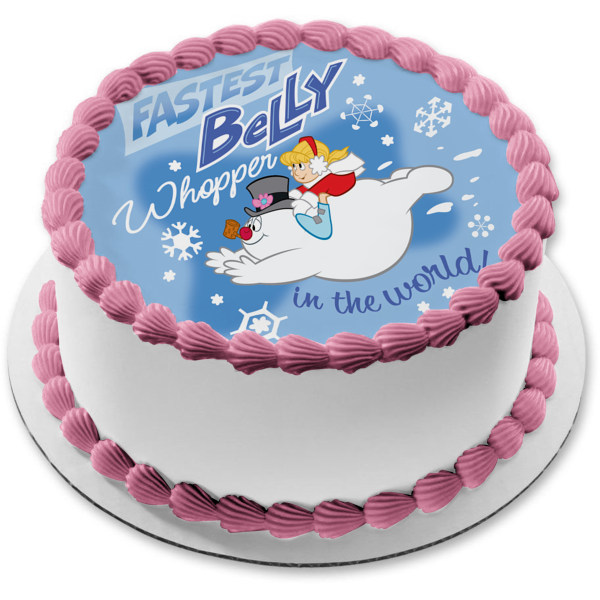 Frosty and Karen Fastest Belly Whopper In the World Edible Cake Topper Image ABPID50802