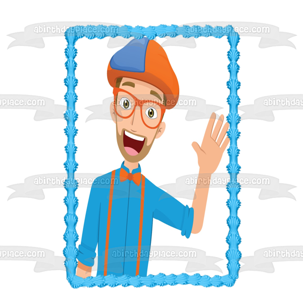 Blippi Youtube Youtuber Bowtie Imagen comestible para decoración de tarta ABPID50825 