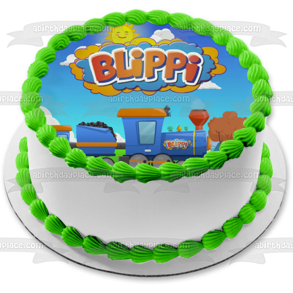 Blippi Youtube Youtuber Tren Imagen comestible para decoración de tarta ABPID50828 