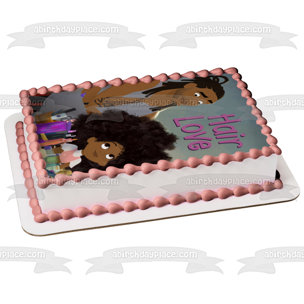 Hair Love Zuri Daddy Edible Cake Topper Image ABPID51037