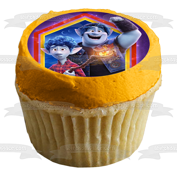 Adelante Ian Lightfoot Barley Lightfoot Disney Pixar decoración comestible para tarta imagen ABPID51052 