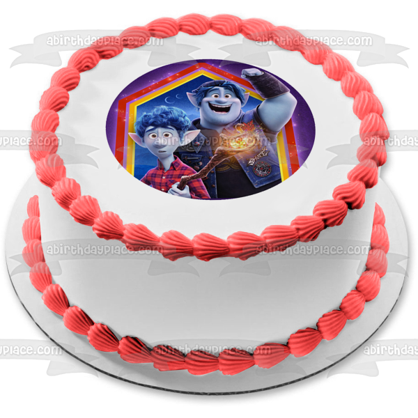 Onward Ian Lightfoot Barley Lightfoot Disney Pixar Edible Cake Topper Image ABPID51052