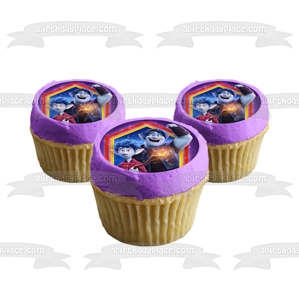 Adelante Ian Lightfoot Barley Lightfoot Disney Pixar decoración comestible para tarta imagen ABPID51052 