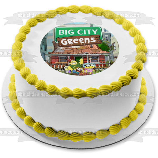 Imagen comestible para tarta de Big City Greens Cricket Tilly Bill Gramma ABPID50930 