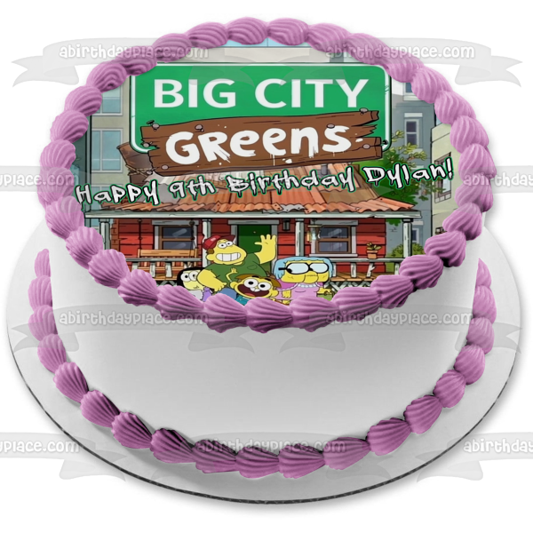 Imagen comestible para tarta de Big City Greens Cricket Tilly Bill Gramma ABPID50930 