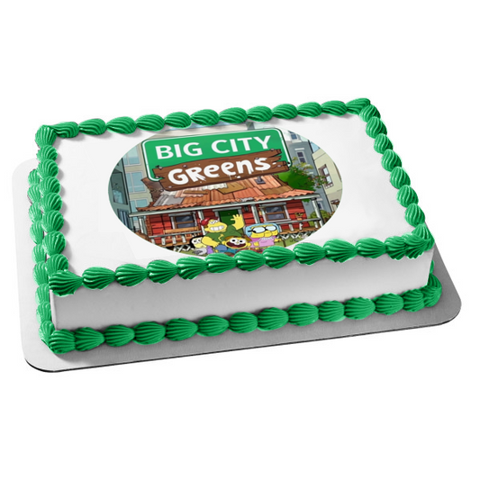 Imagen comestible para tarta de Big City Greens Cricket Tilly Bill Gramma ABPID50930 