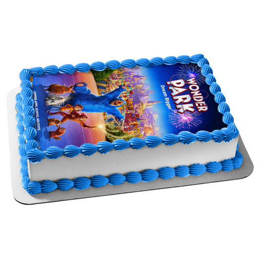 Wonder Park Dream Bigger Movie Poster June Bailey Boomer Gus Gretta Peanut Cooper Steve Edible Cake Topper Image ABPID51107