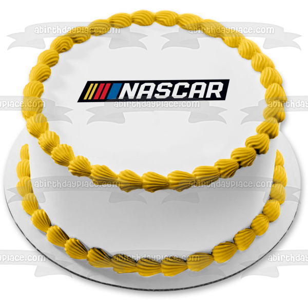 Imagen comestible para decoración de tarta con el logotipo de Nascar ABPID51157 