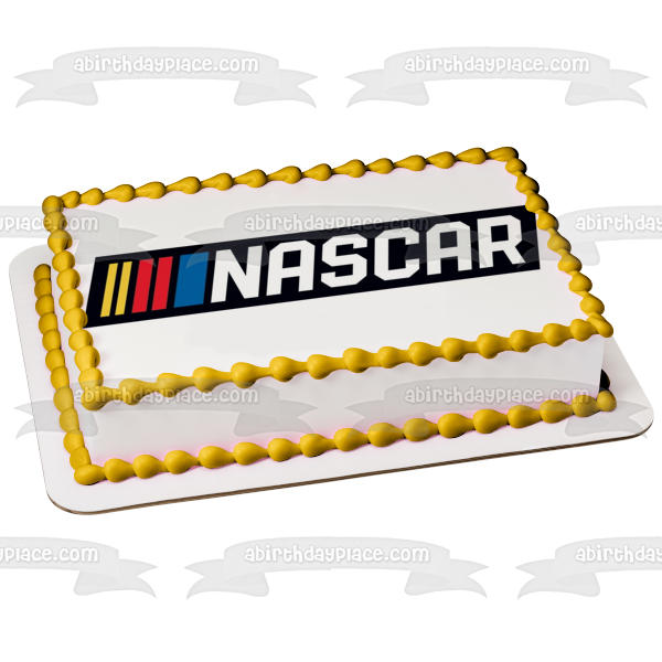 Imagen comestible para decoración de tarta con el logotipo de Nascar ABPID51157 