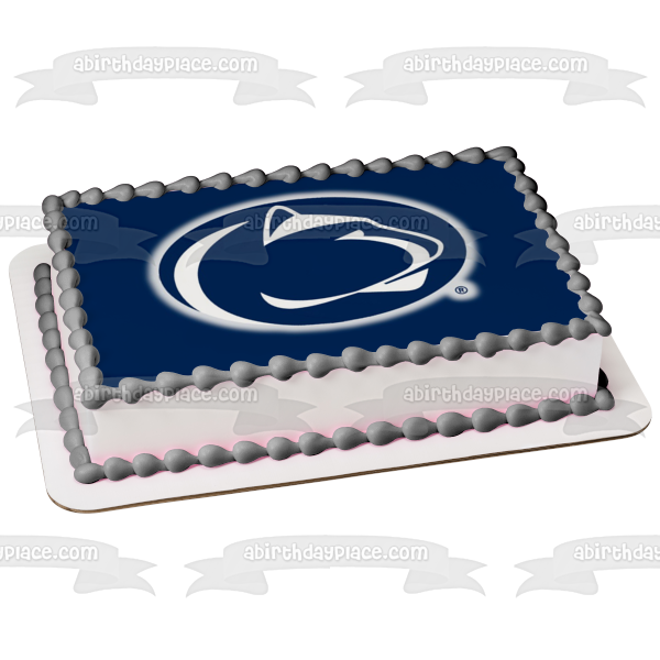 Imagen comestible para tarta con logotipo de Nittany Lion de la Universidad de Penn State, NCAA, deportes universitarios, imagen ABPID50998 