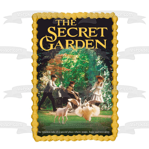 The Secret Garden Movie Poster Mary Lennox Colin Craven Edible Cake Topper Image ABPID51177