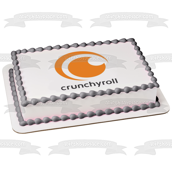 Imagen comestible para decoración de tarta con el logotipo de Crunchyroll ABPID51315 