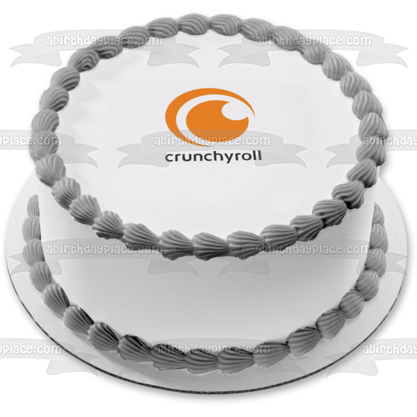 Imagen comestible para decoración de tarta con el logotipo de Crunchyroll ABPID51315 