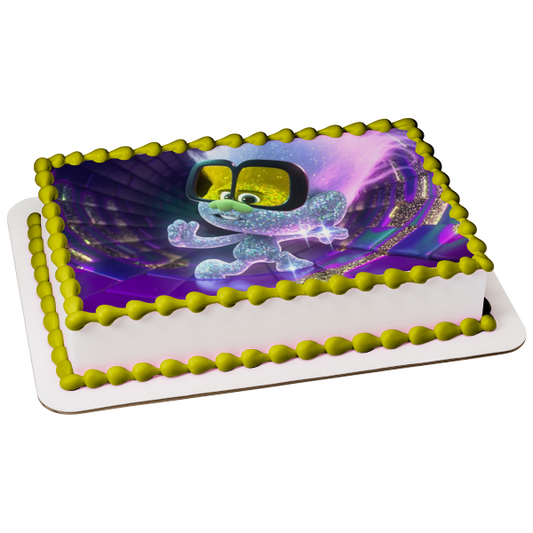 Imagen de decoración comestible para tarta con diamantes pequeños de Trolls World Tour ABPID51323 