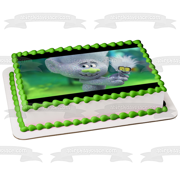 Trolls World Tour Tiny Diamond Guy Diamond decoración comestible para tarta imagen ABPID51330 