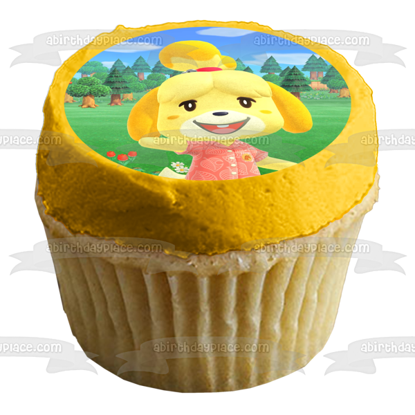 Animal Crossing Isabelle Edible Cake Topper Image ABPID51373