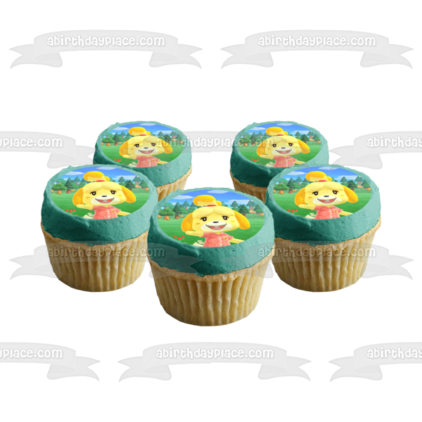 Animal Crossing Isabelle Edible Cake Topper Image ABPID51373