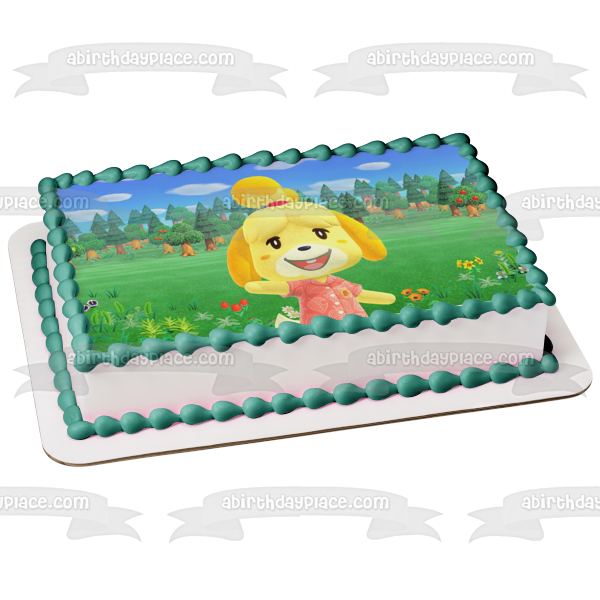 Animal Crossing Isabelle Edible Cake Topper Image ABPID51373