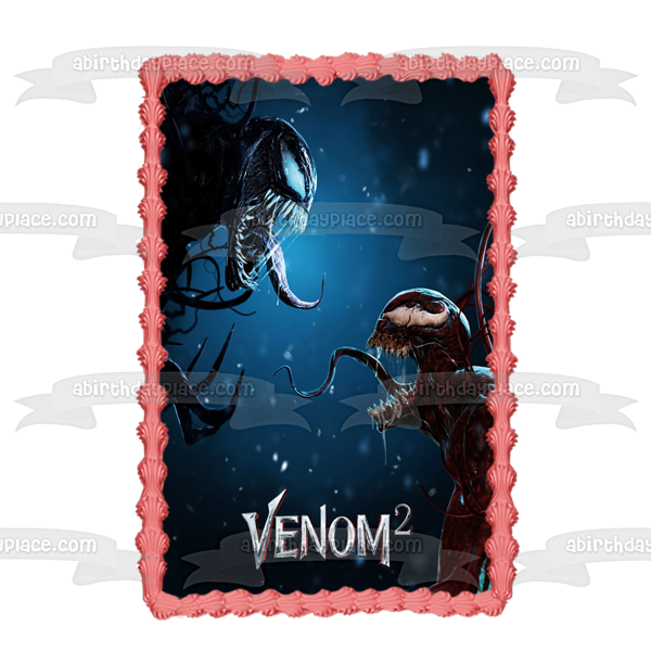 Marvel Comics Venom: Let There Be Carnage Venom 2 Imagen comestible para decoración de tarta ABPID51397 