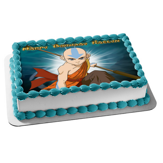 Aang Edible Cake Topper Image ABPID51423