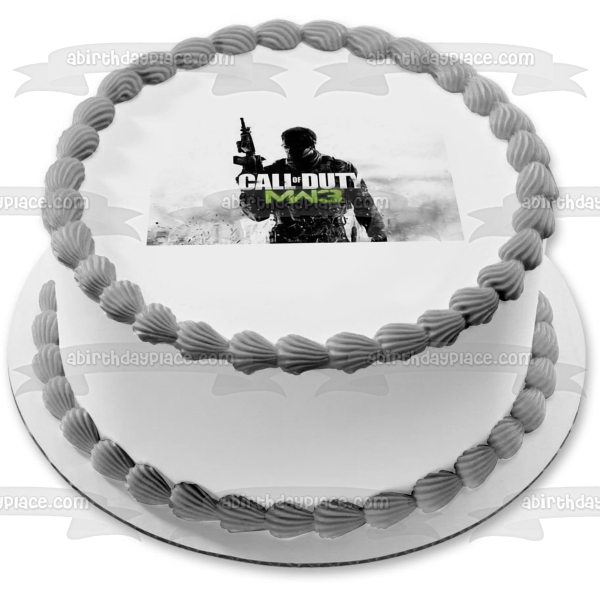 Call of Duty Modern Warfare 3 Game Cover Edible Cake Topper Image ABPID51274