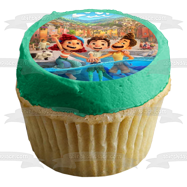 Póster de la película Luca Disney Pixar Giulia Marcovaldo Alberto Scorfano Imagen comestible para tarta ABPID54118 