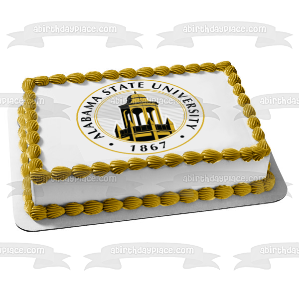 Alabama State University Edible Cake Topper Image ABPID51729