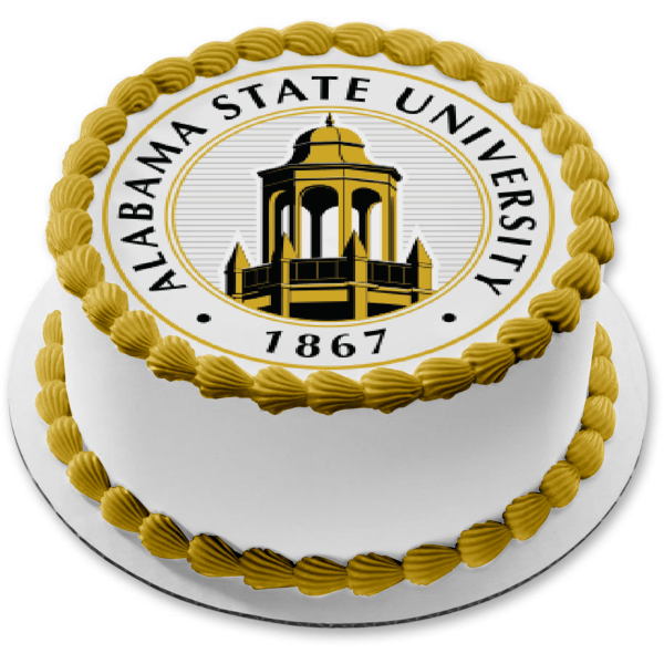 Alabama State University Edible Cake Topper Image ABPID51729